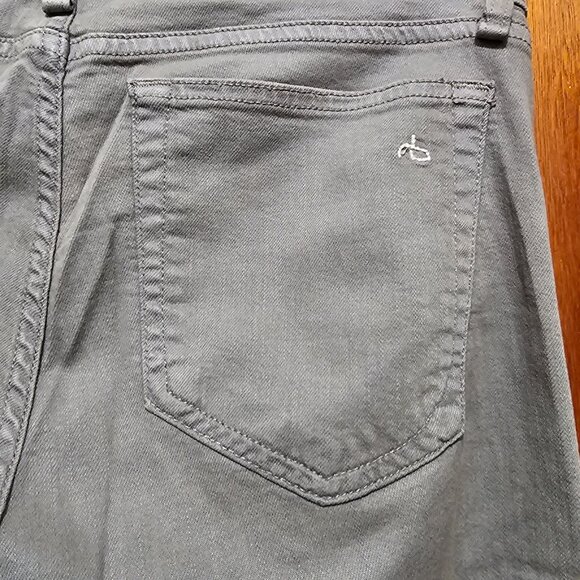 Rag & Bone Gray Slim Fit Jeans Womens Size 26 Mid-Rise Stretch Denim 5-Pocket De - Picture 4 of 12